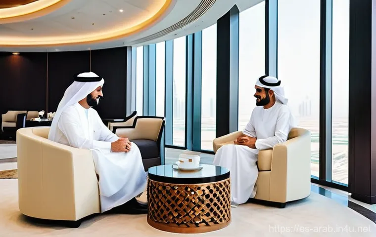 아랍어 비즈니스 표현 - **Prompt 1: Warm Hospitality in a Moroccan Souk**
    "A vibrant and bustling Moroccan souk, filled ...